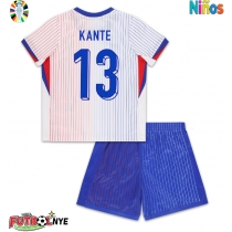 Camiseta Francia Kante #13 Visitante Equipación para niños Eurocopa 2024 manga corta (+ pantalones cortos)